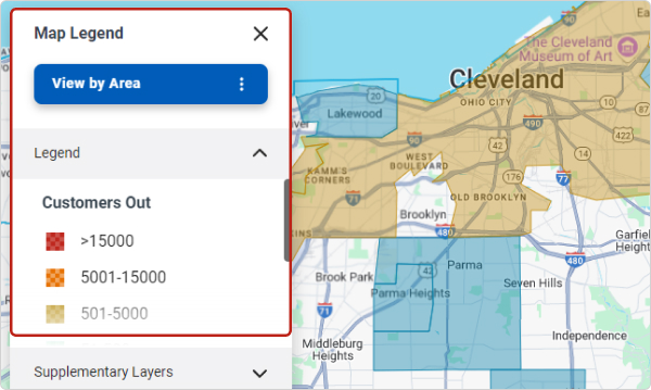 Map Legend View by Area