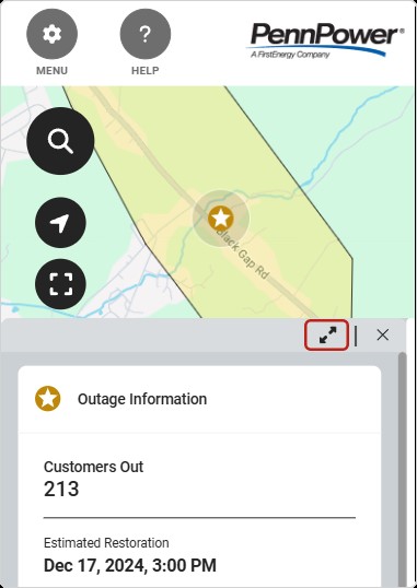 Mobile Outage Information Details