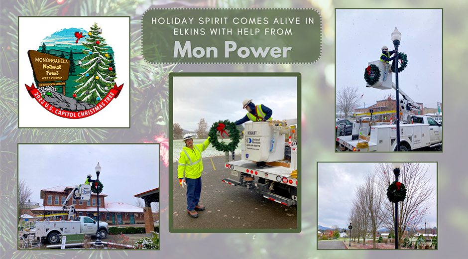 Mon Power Decorates Elkins WV