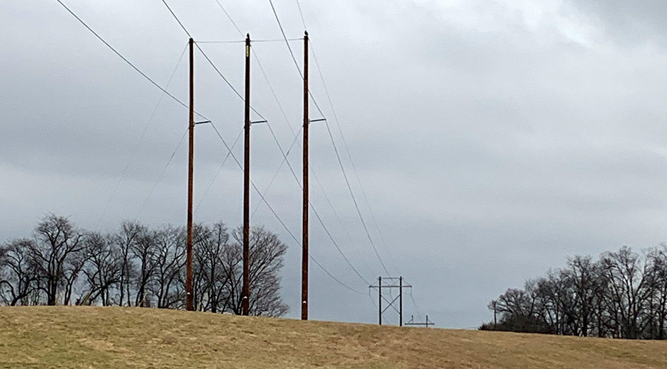 3 Power Line Poles