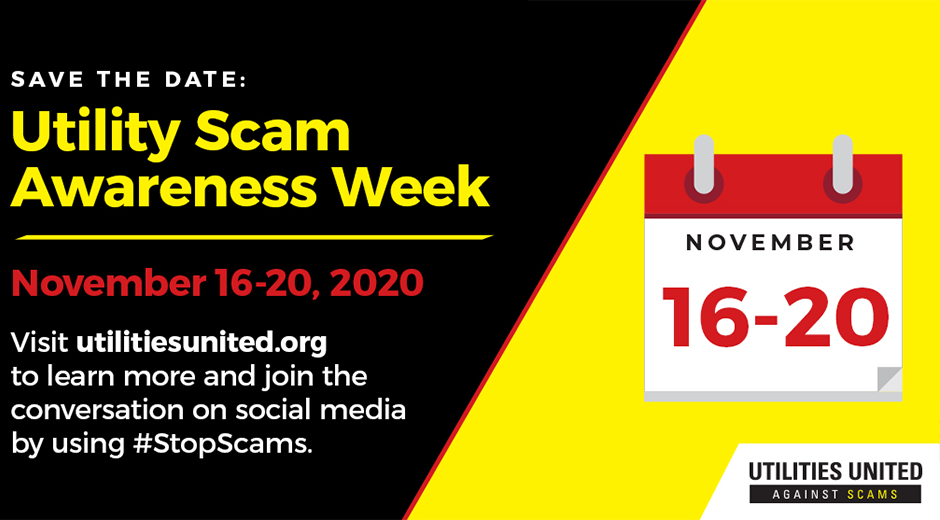 Utility Scam Awareness Week Graphic